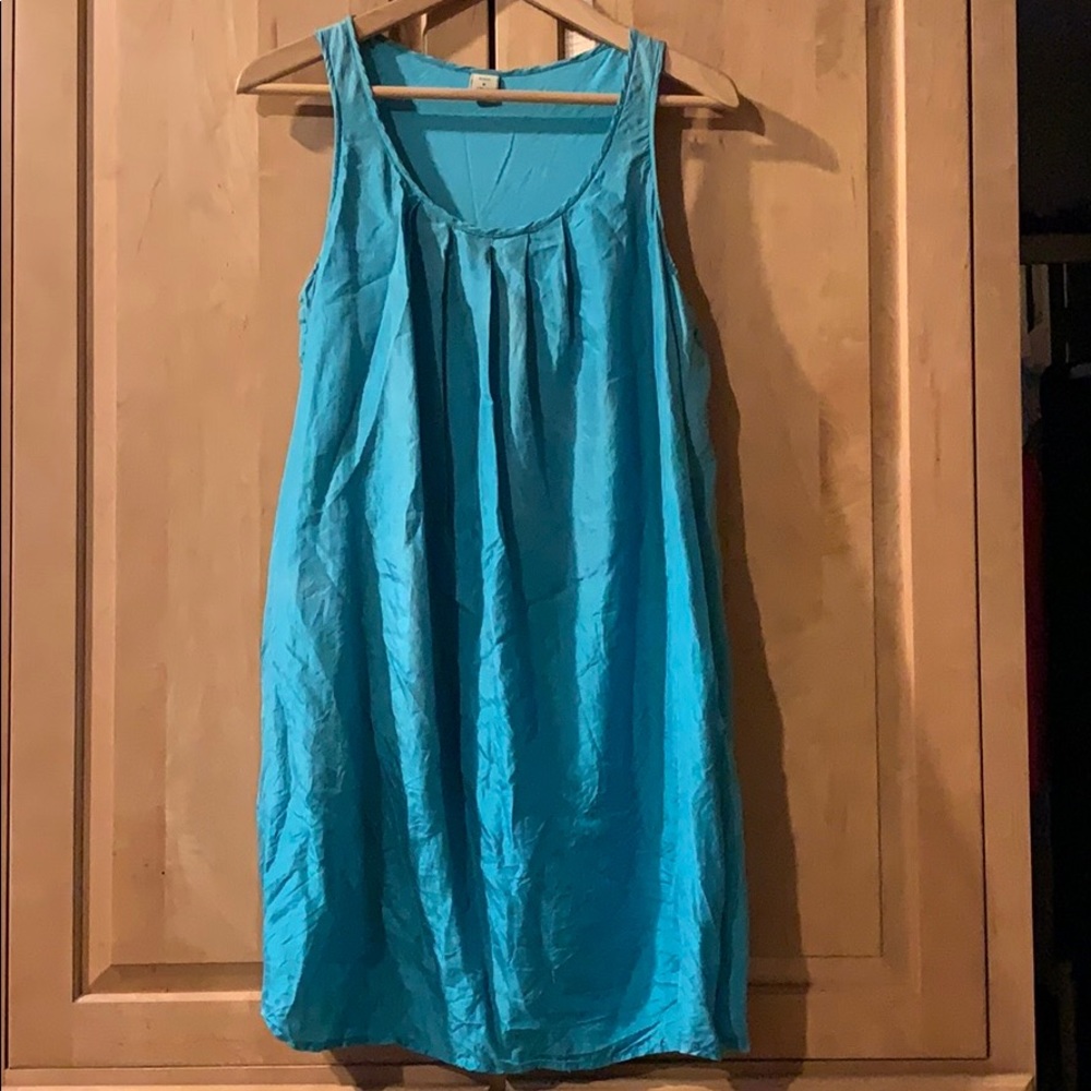 Coco & Lolly teal shift dress